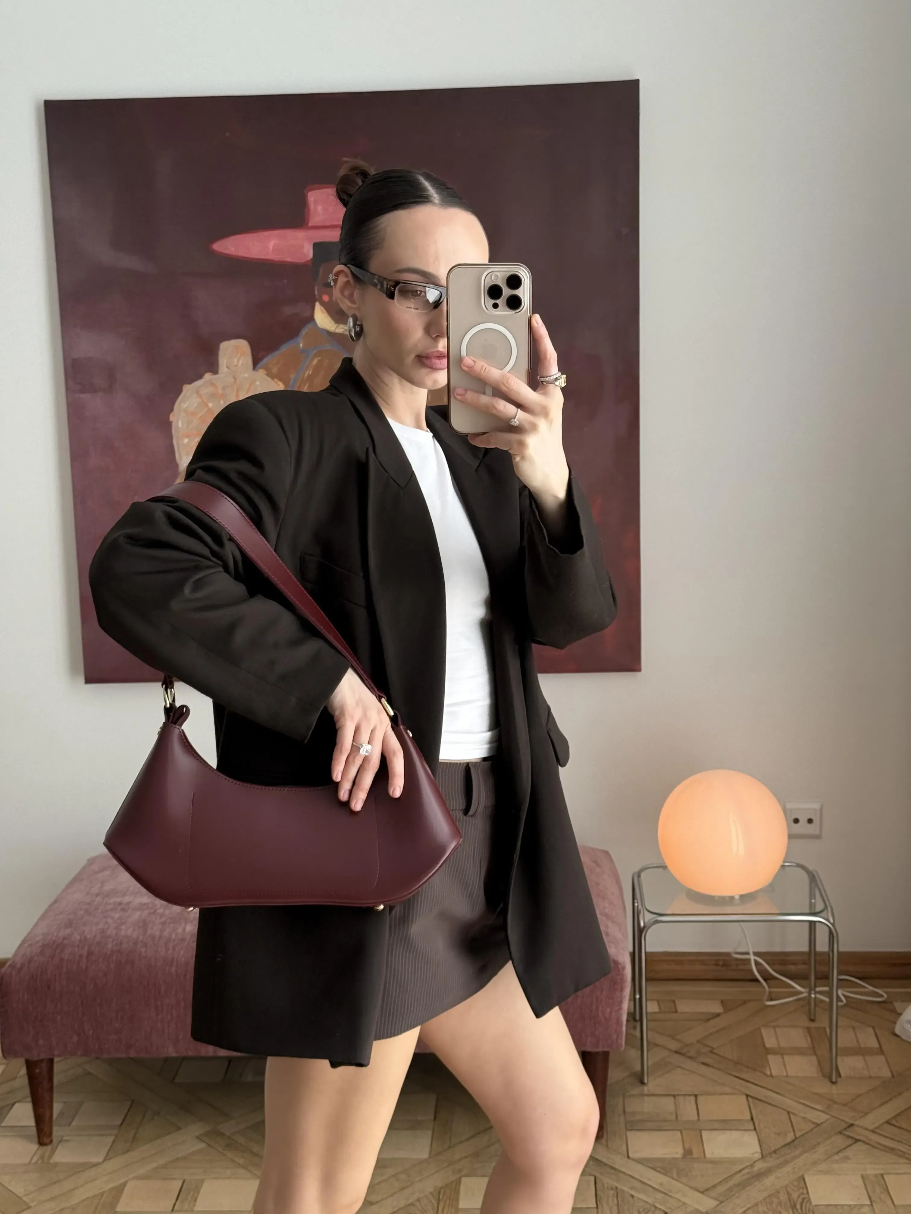 FLOW BAG BURGUNDY